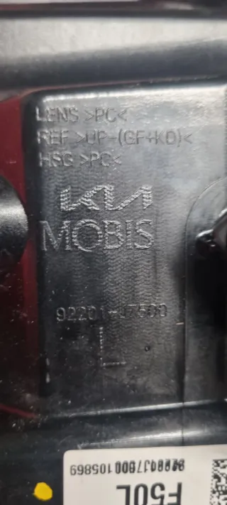 Antiniebla Parachoques Delantero KIA 92201-J7500