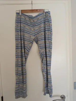 Pijama mujer Infiore azul corazón.