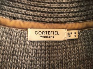 Cortefiel chaqueta abrigo punto con cinturón