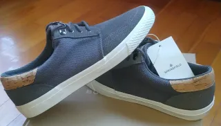 Zapatillas Springfield Talla 40 Piel Ante Gris