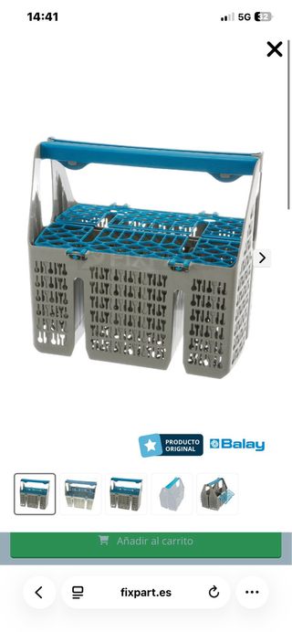 Cesto para cubiertos de lavavajillas Balay