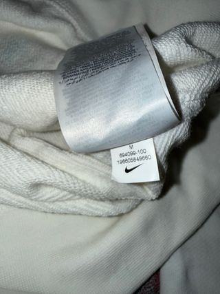 Felpa Nike bianca con logo