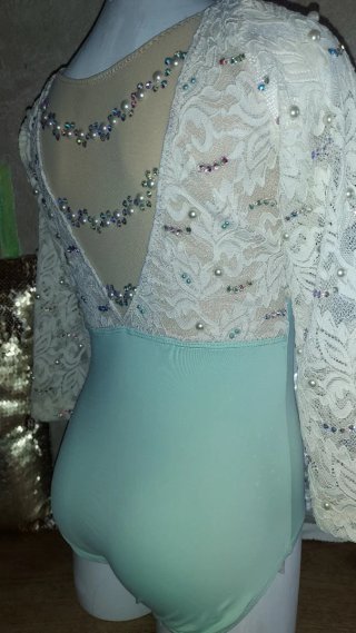 Maillot Gimnasia Rítmica Manga francesa talla10-11