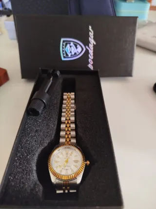 Reloj Poedagar presidente bicolor dama