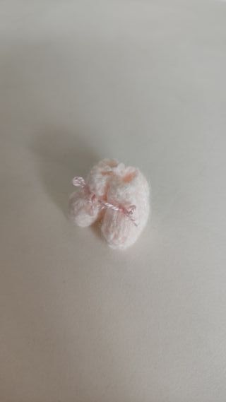Patucos bebé artesanales en miniatura - Lote rosa