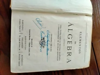 Libro de elementos de álgebra