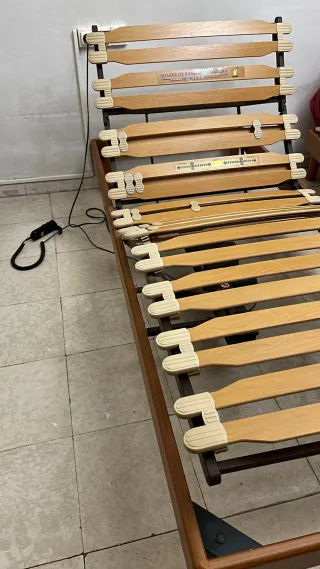 Somier articulado lamas madera