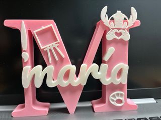 Letras con nombre personalizadas 3d