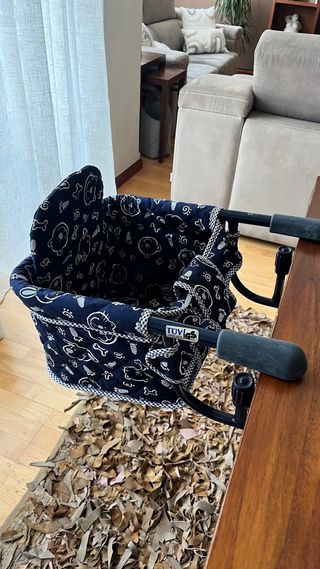 Trona de viaje adaptable a mesa Plegable, fácil