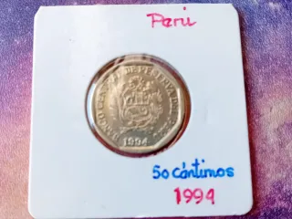 Moneda Perú 50 céntimos 1994