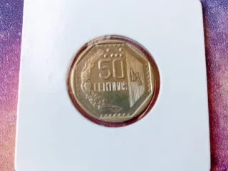 Moneda Perú 50 céntimos 1994