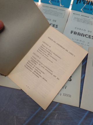 1 al 15, curso de Francés, método universal campo