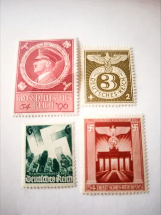 Lote 4 sellos III reich alemán.