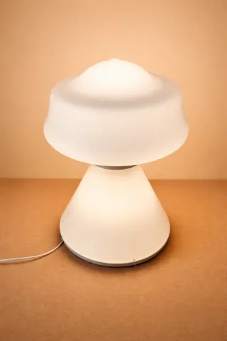 Candeeiro Cogumelo Opalino