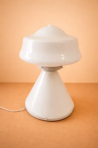 Candeeiro Cogumelo Opalino