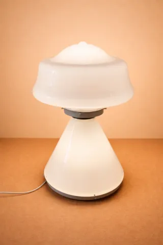 Candeeiro Cogumelo Opalino