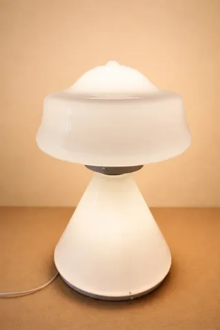 Candeeiro Cogumelo Opalino