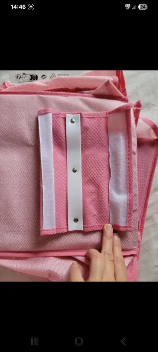 Organizador de armario rosa