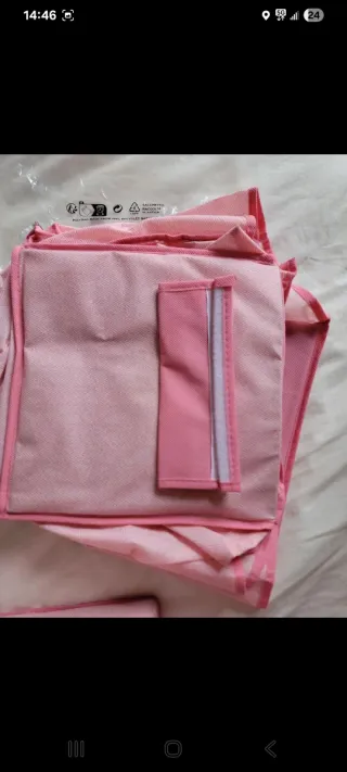 Organizador de armario rosa