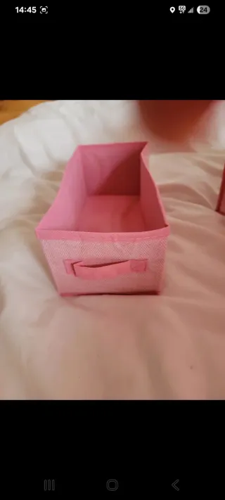 Organizador de armario rosa