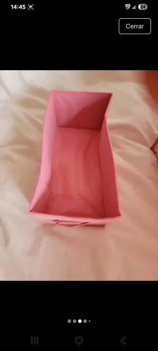 Organizador de armario rosa