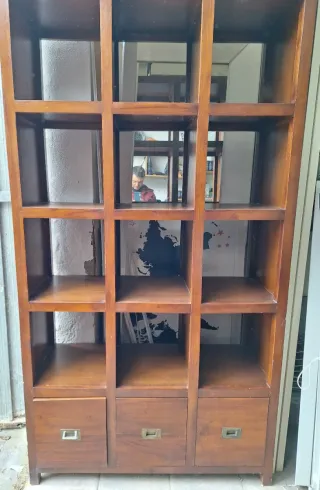 Estantería Colonial Madera Marrón