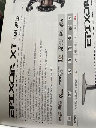 Carrete Okuma Epixor XT EPXT 30S.