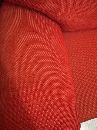Sofá 2 plazas rojo