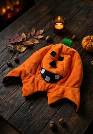 Gorro de niño calabaza