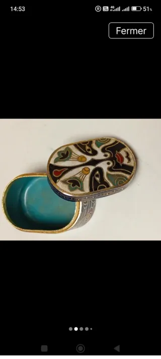 Caja cloisonné China
