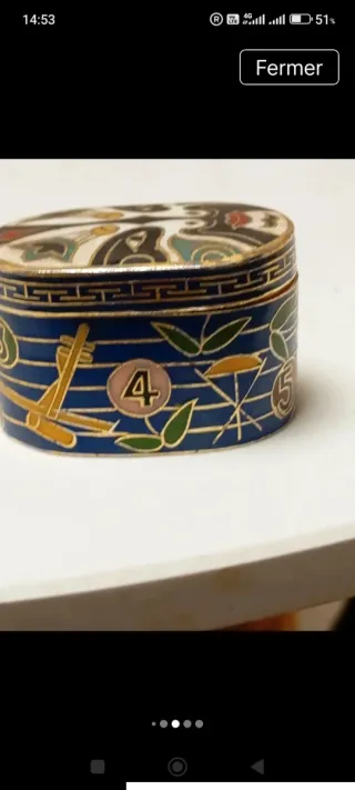 Caja cloisonné China