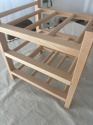 Botellero de madera para 9 botellas