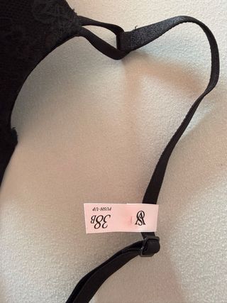 Sujetador Victoria's Secret Negro Encaje,