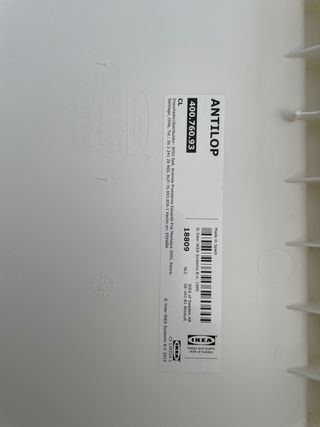 Trona IKEA blanca usada