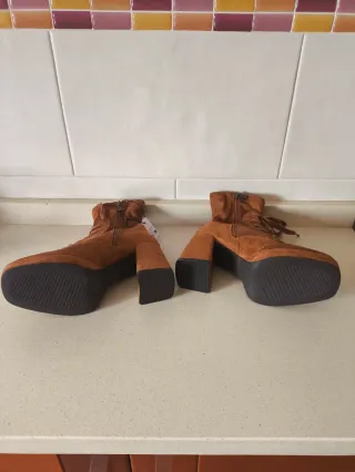 Botines Anna Field Marrones Talla 36 Nuevos