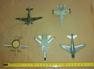 Lote 5 Aviones Miniatura Fundido