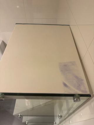 Estantería blanca cristal diseño