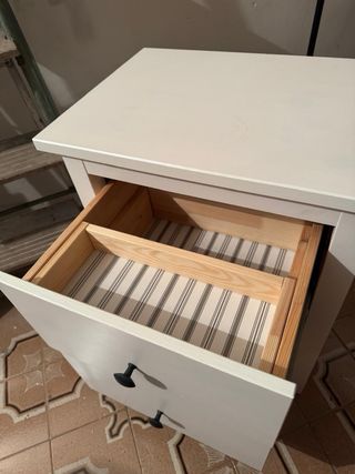 Mesilla de noche Ikea HEMNES blanca