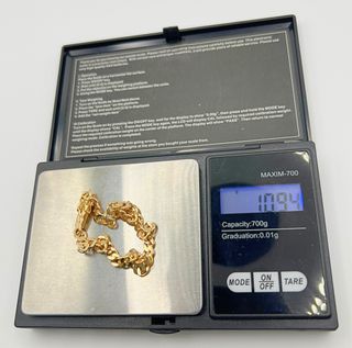 Esclava barbada oro 18k 10.94 gr