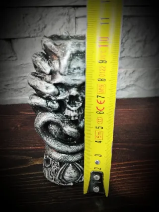 Teschio Gotico Scultura Scheletro Stone