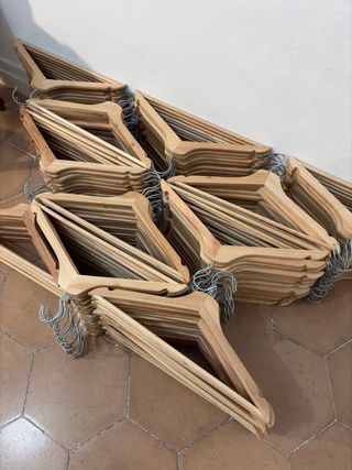 200 Perchas Madera IKEA