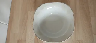 Vajilla completa de porcelana blanca