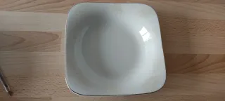Vajilla completa de porcelana blanca
