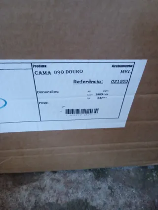 Cama individual madera pino 90x190 Nueva