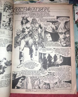 LOTE RELATOS SALVAJES CONAN  5 COMICS tebeos