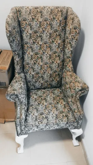 Sofa Sillón Tapizado Floral