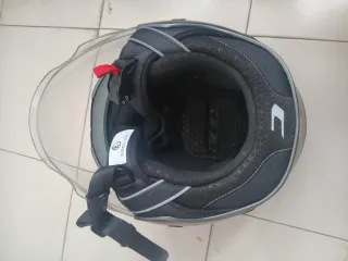 Casco Moto Gris Nuevo