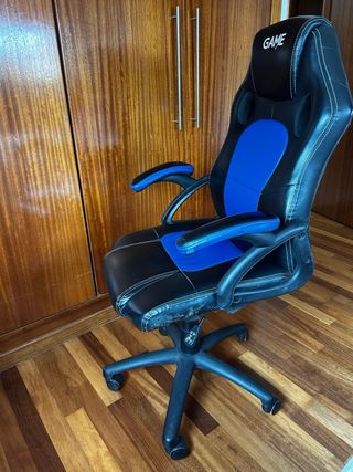Silla Gaming Negra y Azul