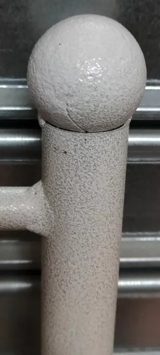 Cabecero de cama metálico blanco