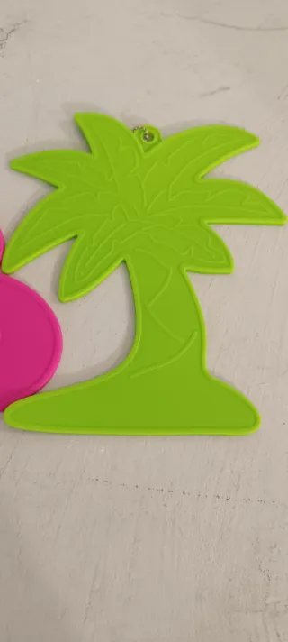 Sottopentola silicone fenicottero e palma